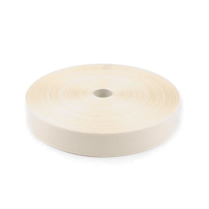 Bavlněná stuha / plátnovka šíře 30 mm (Varianta 1 bílá, Balení 1 m)