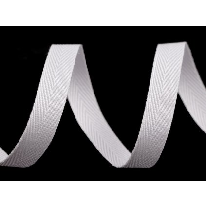Keprovka - tkaloun šíře 10 mm (Varianta 1 bílá, Balení 45 m)