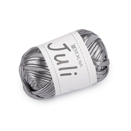 Pletací příze Juli metalická 100 g (Varianta 1 (11) stříbrná, Balení 1 ks)
