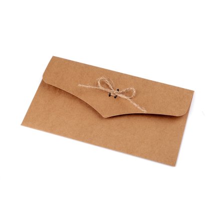 Papírová obálka k dotvoření 11x22 cm