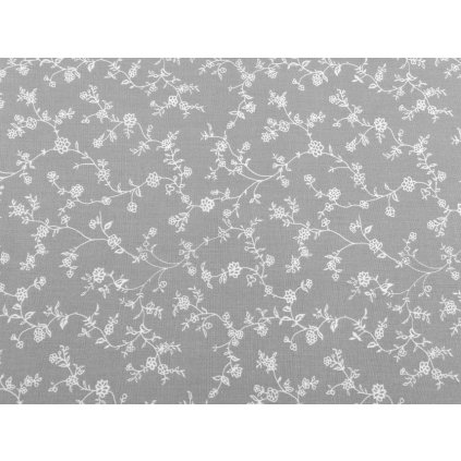 Bavlněná látka květy (Varianta 3 (60) modrá safírová, Balení 1 m)