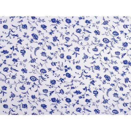 Bavlněná látka / plátno rostliny / květy (Varianta 2 (28) šedá, Balení 1 m)