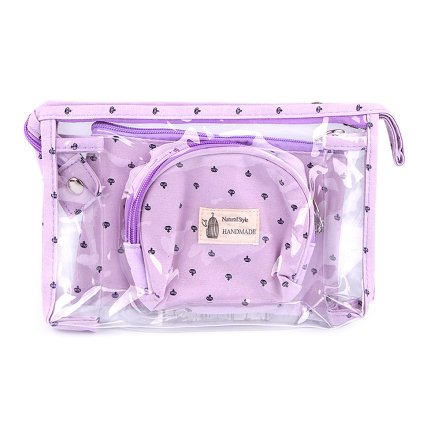 Kosmetické tašky sada 3 ks (Varianta 3 mint, Balení 1 sada)