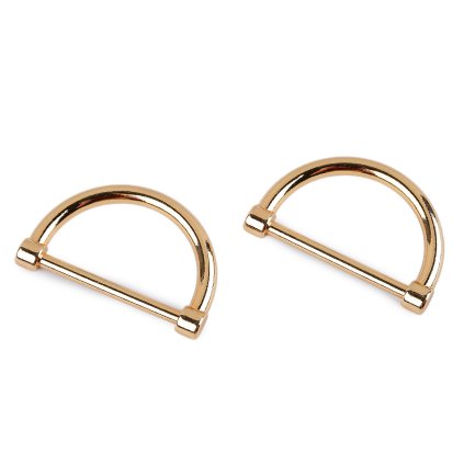 Polokroužek na textil a doplňky šíře 30 mm plochý (Varianta 1 nikl, Balení 2 ks)