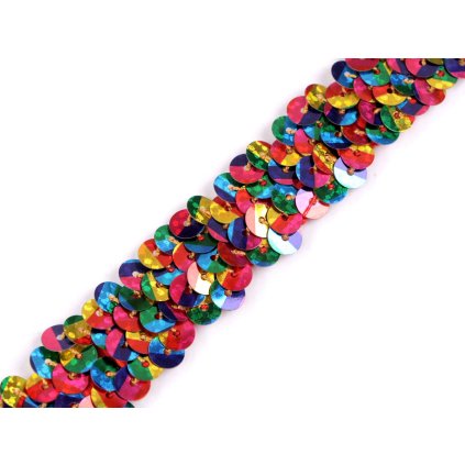 Flitrový prýmek šíře 20 mm elastický