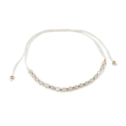 Náramek shamballa broušené korálky s AB efektem (Varianta 1 růžová střední, Balení 1 ks)