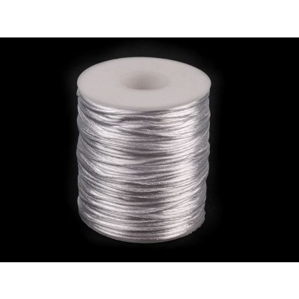 Saténová šňůra Ø1 mm (Varianta 01 bílá, Balení 1 ks)