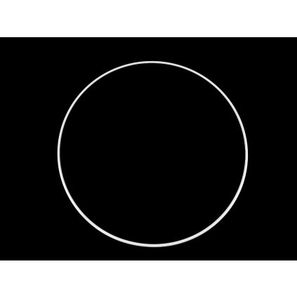 Kovový kruh Ø41cm lakovaný (Varianta 1 bílá, Balení 1 ks)