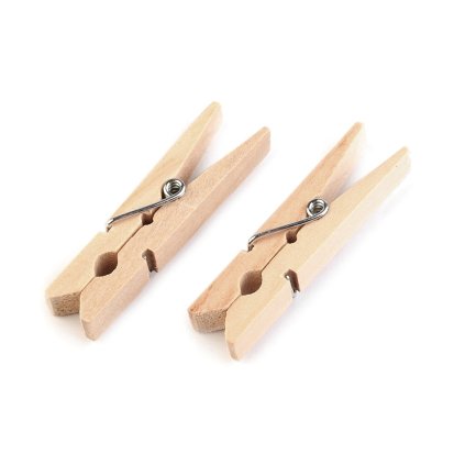 Dřevěný kolíček 7x48 mm (Varianta 1 přírodní sv., Balení 10 ks)