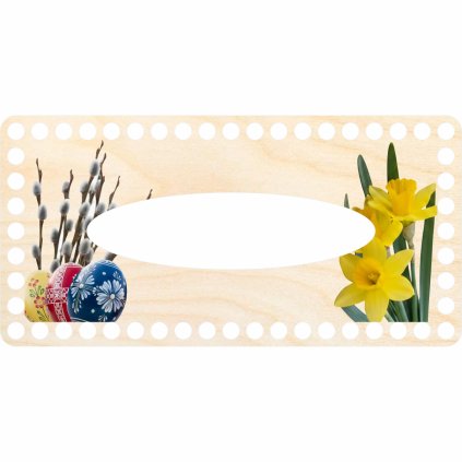 Víko na kapesníky jarní motiv