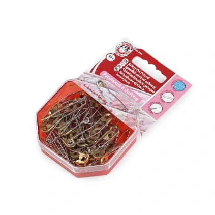 Spínací špendlíky zahnuté na patchwork délka 40 mm