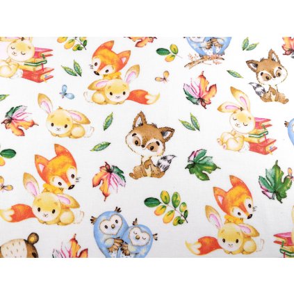 Bavlněný flanel medvídek