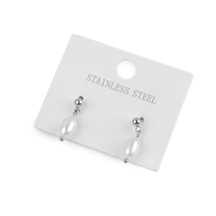 Perlové náušnice z nerezové oceli