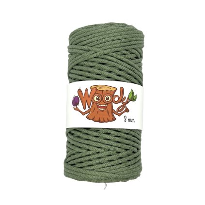 Woody příze 3 mm – Šalvěj (100m)