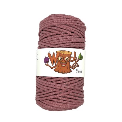 Woody 3 mm – Starorůžová (100m)