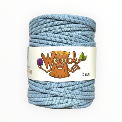 Woody 5 mm – Světlý Jeans (100m)