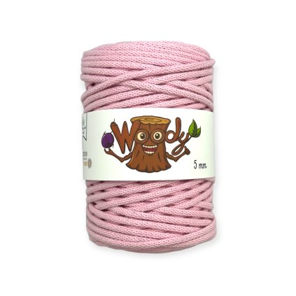 Woody 5 mm – Pudrová růžová (100m)