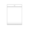 PP sáček s lepicí klopou a závěsem 13x14 cm