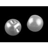 Perla k našití / knoflík Ø10 mm (Varianta 1 bílá perleť, Balení 20 ks)