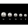 Perla k našití / knoflík Ø12 mm (Varianta 1 perleť krémová, Balení 10 ks)