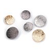 Kovový knoflík velikost 28", 36" (Varianta 6 (28") nikl, Balení 5 ks)