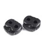 Brzdičky s dvěmi dírkami 15x15 mm malé (Varianta 1 (332) černá, Balení 10 ks)