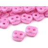 Brzdičky s dvěmi dírkami 15x15 mm malé (Varianta 1 (332) černá, Balení 10 ks)
