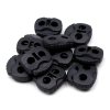 Brzdičky s dvěmi dírkami 20x20 mm (Varianta 1 černá, Balení 10 ks)
