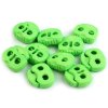 Brzdičky s dvěmi dírkami 20x20 mm (Varianta 1 černá, Balení 10 ks)