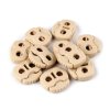 Brzdičky s dvěmi dírkami 20x20 mm (Varianta 1 černá, Balení 10 ks)