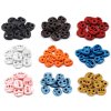 Brzdičky s dvěmi dírkami 20x20 mm (Varianta 1 černá, Balení 10 ks)
