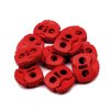 Brzdičky s dvěmi dírkami 20x20 mm (Varianta 1 černá, Balení 10 ks)