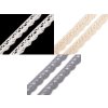 Bavlněná krajka paličkovaná šíře 15 mm (Varianta 17 šedá, Balení 27 m)
