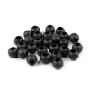 Plastové korálky matné s velkým průvlekem 11x14 mm (Varianta 7 (52) černá, Balení 10 ks)