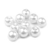 Skleněné voskové perly Ø10 mm (Varianta 01B bílá, Balení 50 g)