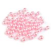 Plastové voskové korálky / perly Glance Ø6 mm (Varianta F41 lososová, Balení 20 g)