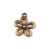 Kovový přívěsek / taháček na zip květ 15x18 mm