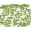 Plastové korálky lístečky mix 5x10 mm (Varianta 2 mix zelená, Balení 20 g)
