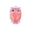 Přívěsek sova 17x27 mm (Varianta 1 bílá mléčná, Balení 5 ks)