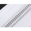 Spirálový zip No 7 délka 60 cm se stříbrnými zoubky (Varianta 322 černá, Balení 1 ks)