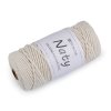 Bavlněná pletací příze macrame Naty Ø3 mm rozčesávací (Varianta 2 režná světlá, Balení 1 ks)