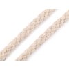 Oděvní šňůra na vak Ø10 mm splétaná (Varianta 1 režná světlá, Balení 1 m)