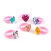 Dětské prstýnky (Varianta 1 mix srdce, Balení 36 ks)