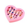 Dětské prstýnky (Varianta 1 mix srdce, Balení 36 ks)