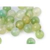 Chalcedon zelený dobarvený, minerální korálky Ø8 mm