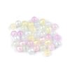 Plastové korálky perleťový AB frost efekt Ø10 mm (Varianta 1 bílá AB, Balení 20 g)
