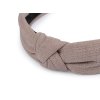 Čelenka do vlasů s uzlem textilní (Varianta 1 béžová, Balení 1 ks)