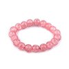 Náramek pružný ze skleněných korálků (Varianta 1 růžová nejsv., Balení 1 ks)
