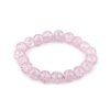 Náramek pružný ze skleněných korálků (Varianta 1 růžová nejsv., Balení 1 ks)