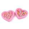 Sada dětských prstýnků v krabičce srdce